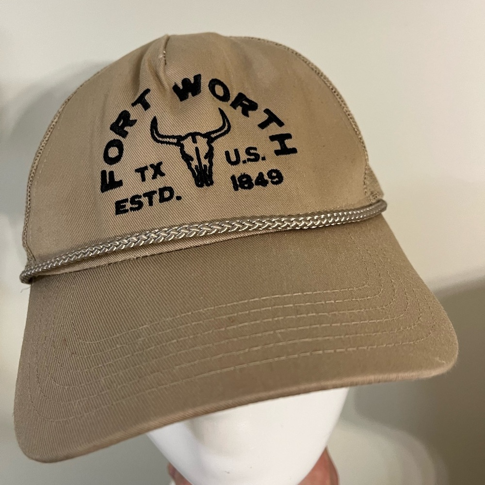 Rare vintage Fort Worth Texas trucker cap adjustable